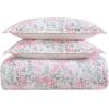 imageLaura Ashley  Twin Comforter Set Cotton Floral Bedding with Matching Sham OekoTex Certified Dorm Essentials Heather Garden PinkHeather Garden Pink
