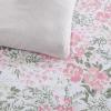 imageLaura Ashley  Twin Comforter Set Cotton Floral Bedding with Matching Sham OekoTex Certified Dorm Essentials Heather Garden PinkHeather Garden Pink