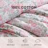 imageLaura Ashley  Twin Comforter Set Cotton Floral Bedding with Matching Sham OekoTex Certified Dorm Essentials Heather Garden PinkHeather Garden Pink