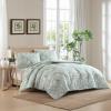 imageLaura Ashley  Twin Comforter Set Cotton Floral Bedding with Matching Sham OekoTex Certified Dorm Essentials Heather Garden PinkRosemoore Teal
