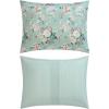 imageLaura Ashley  Twin Comforter Set Cotton Floral Bedding with Matching Sham OekoTex Certified Dorm Essentials Heather Garden PinkRosemoore Teal