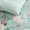 imageLaura Ashley  Twin Comforter Set Cotton Floral Bedding with Matching Sham OekoTex Certified Dorm Essentials Heather Garden PinkRosemoore Teal