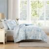 imageLaura Ashley  Twin Comforter Set MediumWeight Bedding with Matching Bed Sheets Sham ampamp Pillowcase OekoTex Certified Dorm Essentials Anja BlueAnja Blue