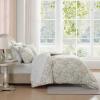 imageLaura Ashley  Twin Comforter Set MediumWeight Bedding with Matching Bed Sheets Sham ampamp Pillowcase OekoTex Certified Dorm Essentials Anja BlueArden Floral Pink