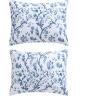 imageLaura Ashley  Twin Comforter Set Reversible Floral Bedding with Matching Sham Bonus Breakfast Pillow ampamp Square Pillow Cover Dorm Essentials Gosford PinkElise Blue