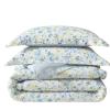 imageLaura Ashley  Twin Comforter Set Reversible Floral Bedding with Matching Sham Bonus Breakfast Pillow ampamp Square Pillow Cover Dorm Essentials Gosford PinkNora Blue