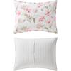 imageLaura Ashley  Twin Comforter Set Reversible Floral Bedding with Matching Sham Bonus Breakfast Pillow ampamp Square Pillow Cover Dorm Essentials Gosford PinkGosford Pink