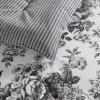 imageLaura Ashley  Twin Comforter Set Reversible Floral Bedding with Matching Sham Bonus Breakfast Pillow ampamp Square Pillow Cover Dorm Essentials Gosford PinkToile Delight Charcoal