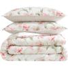 imageLaura Ashley  Twin Comforter Set Reversible Floral Bedding with Matching Sham Bonus Breakfast Pillow ampamp Square Pillow Cover Dorm Essentials Gosford PinkGosford Pink