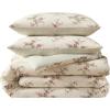 imageLaura Ashley  Twin Comforter Set Reversible ampamp Naturally Soft Cotton Flannel Bedding wMatching Pillowcase Medium Weight for Year Round Use 2 Piece Bed Sets Meredith GreyJessika Red