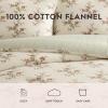 imageLaura Ashley  Twin Comforter Set Reversible ampamp Naturally Soft Cotton Flannel Bedding wMatching Pillowcase Medium Weight for Year Round Use 2 Piece Bed Sets Meredith GreyJessika Red