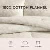 imageLaura Ashley  Twin Comforter Set Reversible ampamp Naturally Soft Cotton Flannel Bedding wMatching Pillowcase Medium Weight for Year Round Use 2 Piece Bed Sets Meredith GreyMeredith Grey