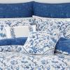 imageLaura Ashley  Duvet Set Super Soft ampamp Cozy Bedding Includes Matching Shams ampamp Bonus Throw Pillow Covers Luxurious Home Decor Hope Patchwork Blue TwinElise Blue