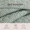 imageLaura Ashley  Twin Quilt Set PreWashed Cotton Bedding with Matching Sham Lightweight for Year Round Use Dorm Essentials OekoTex Certified Gracies Gingham GreenKing