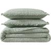 imageLaura Ashley  Twin Quilt Set PreWashed Cotton Bedding with Matching Sham Lightweight for Year Round Use Dorm Essentials OekoTex Certified Gracies Gingham GreenTwin
