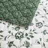 imageLaura Ashley  Twin Quilt Set PreWashed Cotton Bedding with Matching Sham Lightweight for Year Round Use Dorm Essentials OekoTex Certified Miranda GreenKing