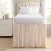 imageLaura Ashley  Bed Skirt Refined Softness ampamp WrinkleResistant Twin XL Bedding Tailored 3Sided Design w 42 Drop and Center Splits PinkPink