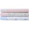 imageLaura Ashley  Queen Sheet Set Breathable Percale Cotton Bedding with Matching Pillowcases 200 Thread Count Deep Pocket Chic Room Essentials Bonnie Pink Queen