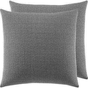 imageLaura Ashley  Euro Sham 100 Cotton with Contrast Border Throw Pillow Cover for Bed or Couch OekoTex Certified Mila Pink 26quot x 26quotAmberley Black