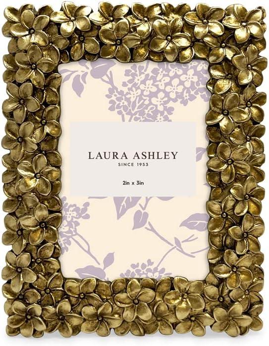 imageLaura Ashley 5x7 Powder Blue Flower Textured HandCrafted Resin Picture Frame wEasel ampamp Hook for Tabletop ampamp Wall Display Decorative Floral Design Home Dcor Photo Gallery Art 5x7 Powder BlueGold