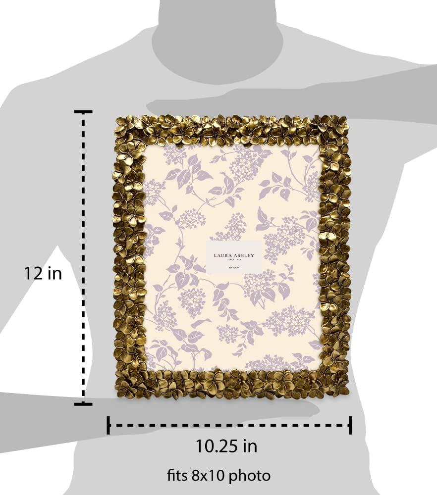 imageLaura Ashley 5x7 Powder Blue Flower Textured HandCrafted Resin Picture Frame wEasel ampamp Hook for Tabletop ampamp Wall Display Decorative Floral Design Home Dcor Photo Gallery Art 5x7 Powder BlueGold