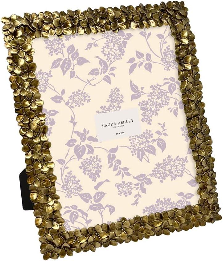 imageLaura Ashley 5x7 Powder Blue Flower Textured HandCrafted Resin Picture Frame wEasel ampamp Hook for Tabletop ampamp Wall Display Decorative Floral Design Home Dcor Photo Gallery Art 5x7 Powder BlueGold