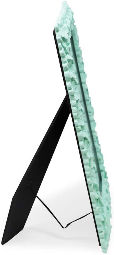 imageLaura Ashley 5x7 Powder Blue Flower Textured HandCrafted Resin Picture Frame wEasel ampamp Hook for Tabletop ampamp Wall Display Decorative Floral Design Home Dcor Photo Gallery Art 5x7 Powder BlueMint Green