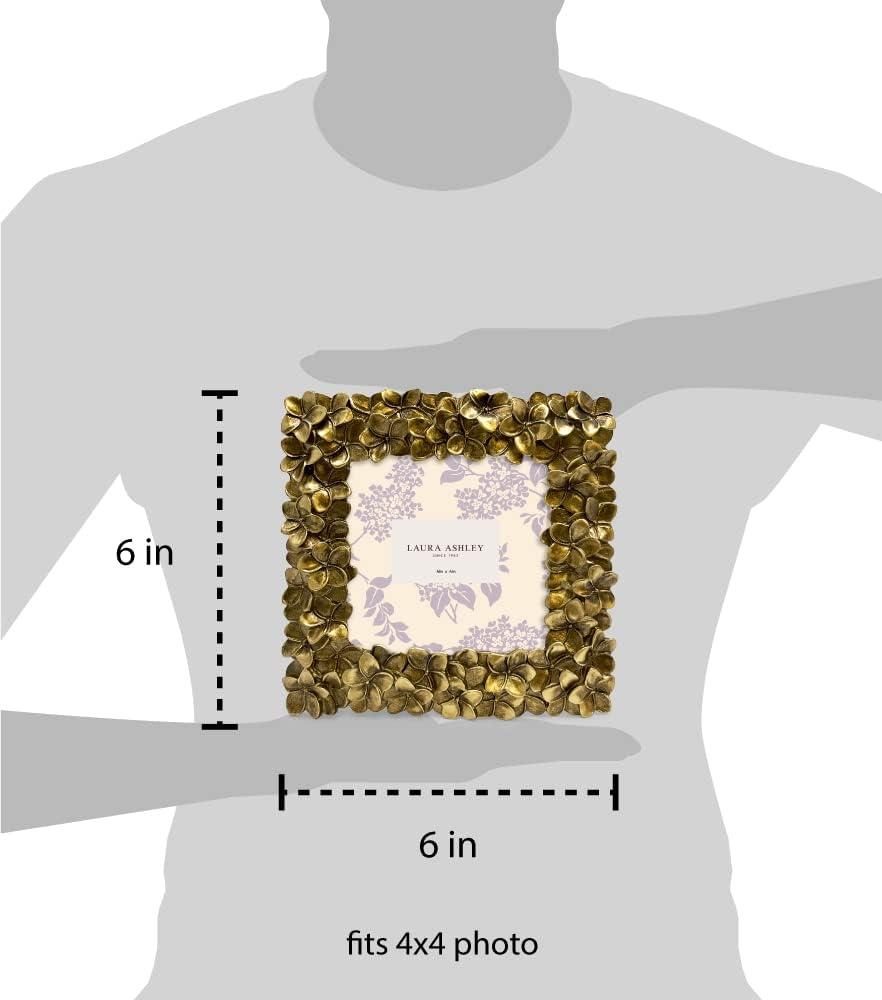 imageLaura Ashley 5x7 Powder Blue Flower Textured HandCrafted Resin Picture Frame wEasel ampamp Hook for Tabletop ampamp Wall Display Decorative Floral Design Home Dcor Photo Gallery Art 5x7 Powder BlueGold