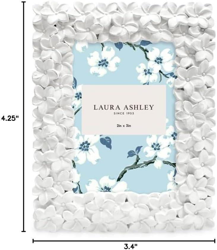 imageLaura Ashley 5x7 Powder Blue Flower Textured HandCrafted Resin Picture Frame wEasel ampamp Hook for Tabletop ampamp Wall Display Decorative Floral Design Home Dcor Photo Gallery Art 5x7 Powder BlueWhite