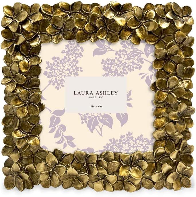 imageLaura Ashley 5x7 Powder Blue Flower Textured HandCrafted Resin Picture Frame wEasel ampamp Hook for Tabletop ampamp Wall Display Decorative Floral Design Home Dcor Photo Gallery Art 5x7 Powder BlueGold