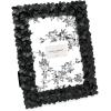 imageLaura Ashley 5x7 Powder Blue Flower Textured HandCrafted Resin Picture Frame wEasel ampamp Hook for Tabletop ampamp Wall Display Decorative Floral Design Home Dcor Photo Gallery Art 5x7 Powder BlueBlack