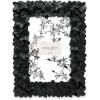 imageLaura Ashley 5x7 Powder Blue Flower Textured HandCrafted Resin Picture Frame wEasel ampamp Hook for Tabletop ampamp Wall Display Decorative Floral Design Home Dcor Photo Gallery Art 5x7 Powder BlueBlack