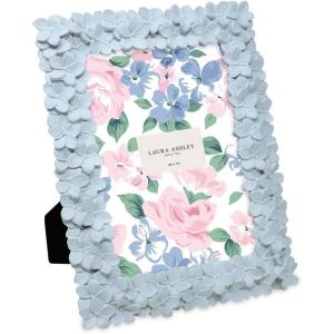 imageLaura Ashley 5x7 Powder Blue Flower Textured HandCrafted Resin Picture Frame wEasel ampamp Hook for Tabletop ampamp Wall Display Decorative Floral Design Home Dcor Photo Gallery Art 5x7 Powder BluePowder Blue