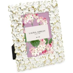 imageLaura Ashley 5x7 Powder Blue Flower Textured HandCrafted Resin Picture Frame wEasel ampamp Hook for Tabletop ampamp Wall Display Decorative Floral Design Home Dcor Photo Gallery Art 5x7 Powder BlueWhite w Gold