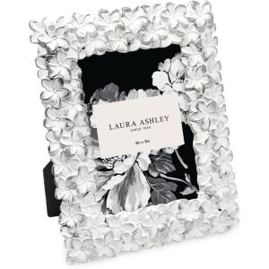imageLaura Ashley 5x7 Powder Blue Flower Textured HandCrafted Resin Picture Frame wEasel ampamp Hook for Tabletop ampamp Wall Display Decorative Floral Design Home Dcor Photo Gallery Art 5x7 Powder BlueWhite w Silver