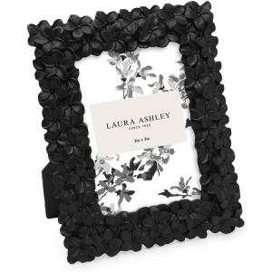 imageLaura Ashley 5x7 Powder Blue Flower Textured HandCrafted Resin Picture Frame wEasel ampamp Hook for Tabletop ampamp Wall Display Decorative Floral Design Home Dcor Photo Gallery Art 5x7 Powder BlueBlack