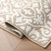 image:imageLaura Ashley All Loop Tufted 26quot x 45quot Washable SkidResistant Accent Rug  IvorySage Austell TwoToneFeya Twotone BerberIvory