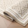 image:imageLaura Ashley All Loop Tufted 26quot x 45quot Washable SkidResistant Accent Rug  IvorySage Austell TwoToneIsla Twotone BerberIvory