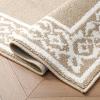 image:imageLaura Ashley All Loop Tufted 26quot x 45quot Washable SkidResistant Accent Rug  IvorySage Austell TwoToneLorreta Twotone BerberIvory