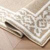 image:imageLaura Ashley All Loop Tufted 26quot x 45quot Washable SkidResistant Accent Rug  IvorySage Austell TwoToneLorreta Twotone BerberIvory