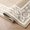 image:imageLaura Ashley All Loop Tufted 26quot x 45quot Washable SkidResistant Accent Rug  IvorySage Austell TwoToneLorreta Twotone BerberIvory