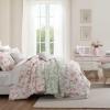 image:imageLaura Ashley  Queen Bed Sheets Printed Satin Bedding with Matching Pillowcases Deep Pocket Lightweight for YearRound Use OekoTex Certified Bow Ribbon PinkBow Ribbon Pink