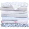 image:imageLaura Ashley  Queen Sheet Set ButterySoft Bed Sheets with a Naturally Silky Smooth Cotton Sateen Lightweight Feel  Matching Pillowcases amp Fitted Sheet Bettinas Blooms RedRamona Blue