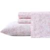 image:imageLaura Ashley  Queen Sheet Set ButterySoft Bed Sheets with a Naturally Silky Smooth Cotton Sateen Lightweight Feel  Matching Pillowcases amp Fitted Sheet Bettinas Blooms RedBella Pink