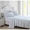 image:imageLaura Ashley  Queen Sheet Set ButterySoft Bed Sheets with a Naturally Silky Smooth Cotton Sateen Lightweight Feel  Matching Pillowcases amp Fitted Sheet Bettinas Blooms RedRamona Blue