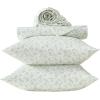 image:imageLaura Ashley  Queen Sheet Set ButterySoft Bed Sheets with a Naturally Silky Smooth Cotton Sateen Lightweight Feel  Matching Pillowcases amp Fitted Sheet Bettinas Blooms RedFloral Toile Green