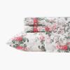 image:imageLaura Ashley  Queen Sheet Set ButterySoft Bed Sheets with a Naturally Silky Smooth Cotton Sateen Lightweight Feel  Matching Pillowcases amp Fitted Sheet Bettinas Blooms RedBettinas Blooms Red