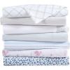 image:imageLaura Ashley  Queen Sheet Set ButterySoft Bed Sheets with a Naturally Silky Smooth Cotton Sateen Lightweight Feel  Matching Pillowcases amp Fitted Sheet Bettinas Blooms RedFern Blue