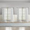image:imageLaura Ashley Barnette Window Curtains with Rod Pocket 96inch Length 4 Panels Set SemiSheer Light Filtering BlushBlue