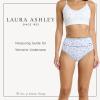 image:imageLaura Ashley Womens Cotton Brief Underwear Set HighWaisted Panties for Women 5PackBlue DitsyThundercloud BlueBlue StripeWhiteBlue Geo